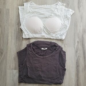 Two Bamboo/Rayon Sleeveless Nursing Tops